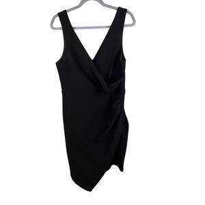 Bisou Bisou Asymmetrical Black Dress Size 12